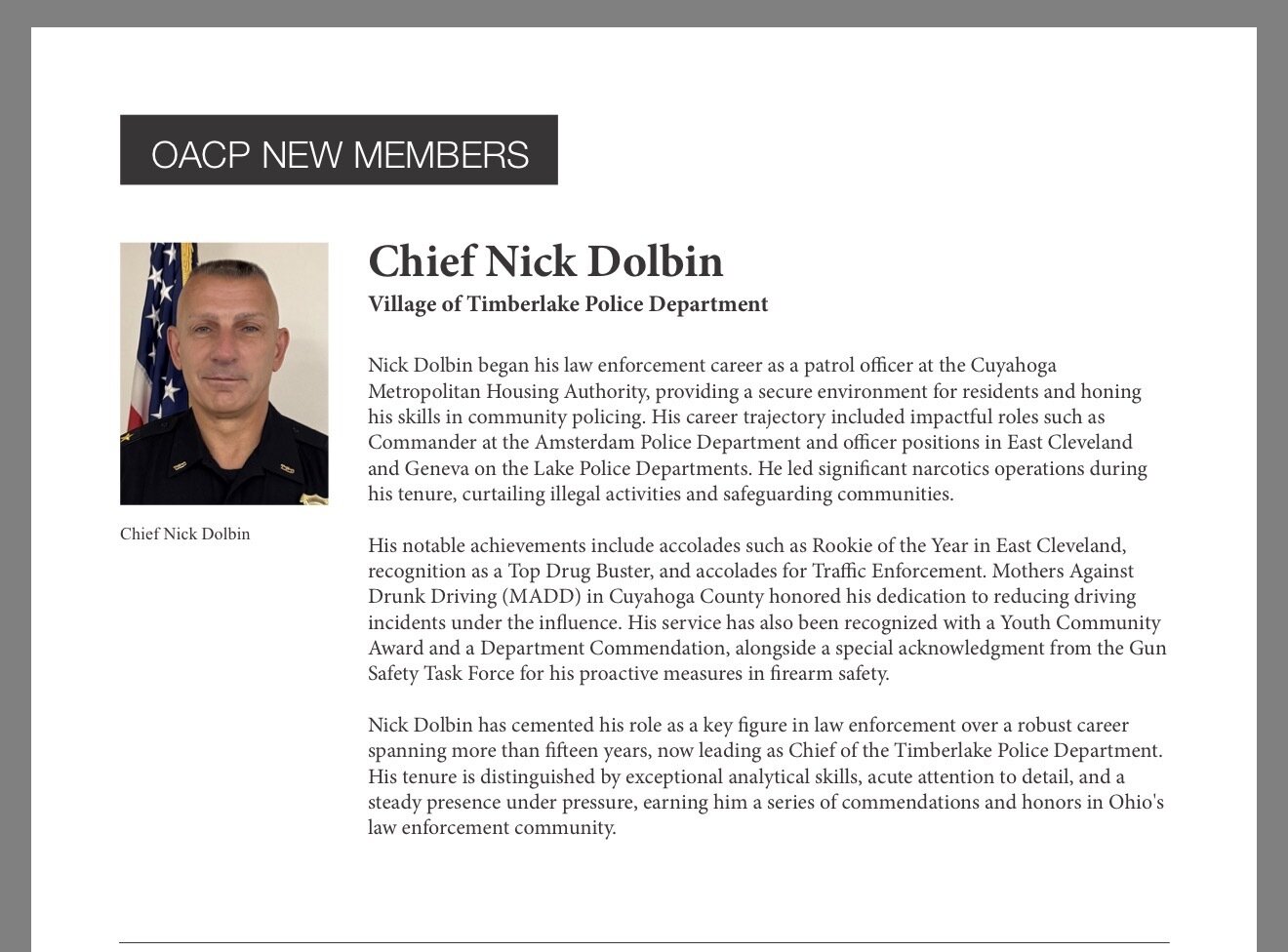 Nick Dolbin’s Leadership Profile