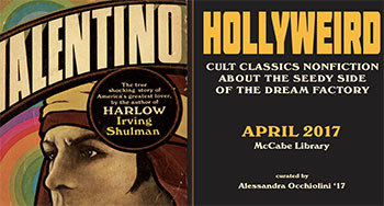 poster advertising curator's talk for newton book award