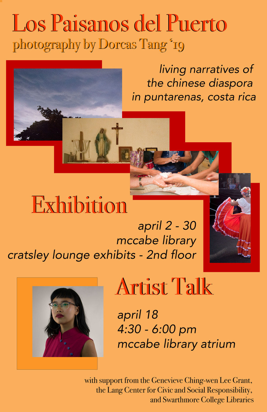poster advertising artist talk at mccabe in april 2019