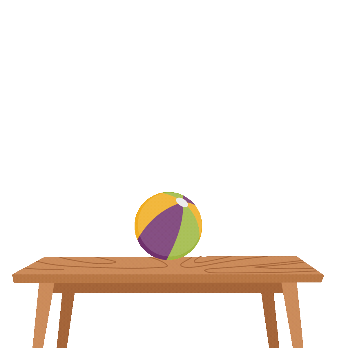 ball bouncing on table