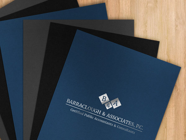 Textured Paper Presentation Folder