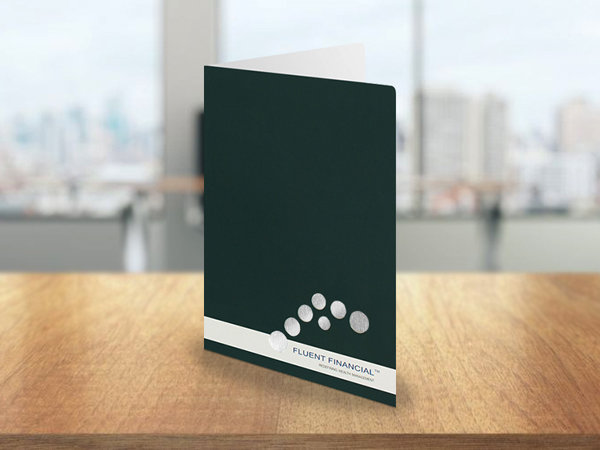 Foil Stamped Presentation Folder