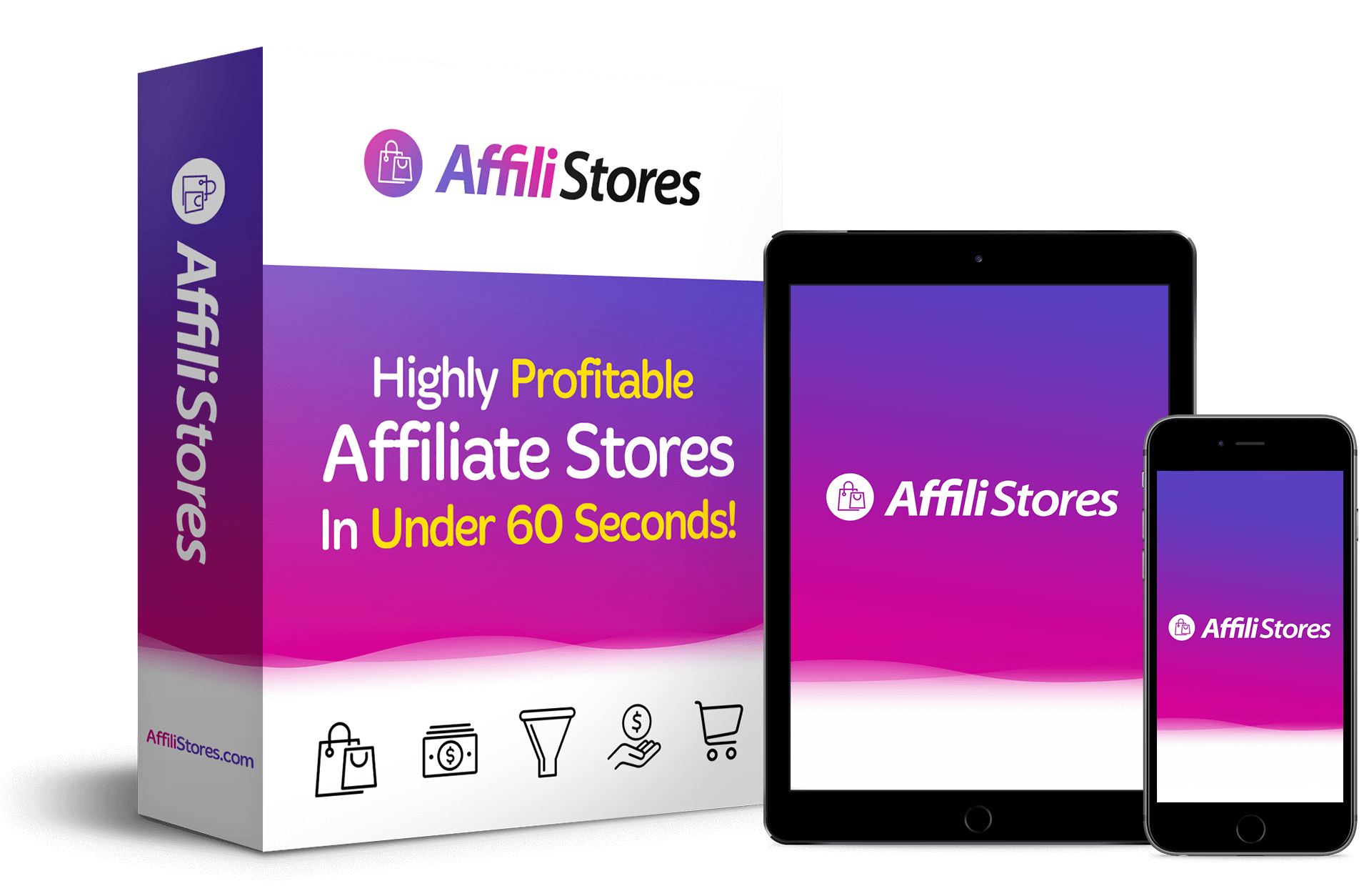 AffiliStores - affiliate store builder that allows you to create your own affiliate store full of products from eCom stores like Amazon, eBay, AliExpress, Walmart, CJ