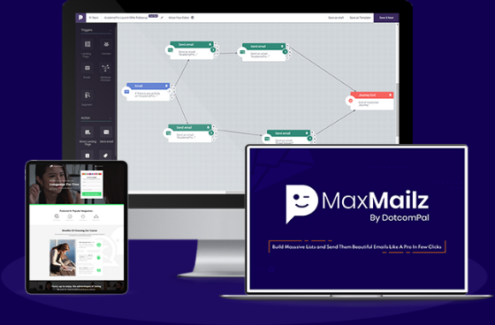 MaxMailz app - all in one email marketing solution