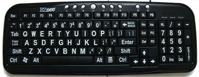 keyboard with large text