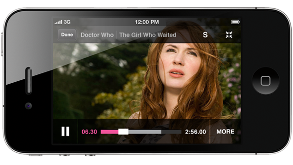 BBC iPlayer media player on mobile - BBC