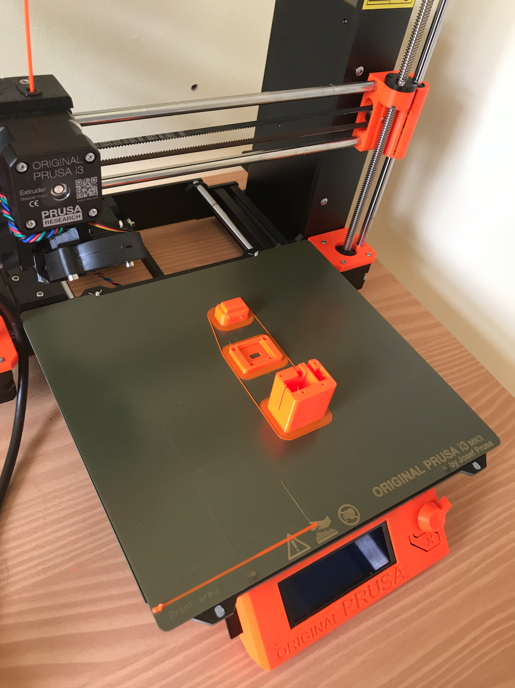 Image of the NMC's current Prusa 3D Printer