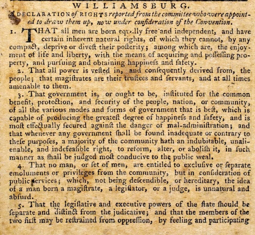 Virginia Declaration of Rights