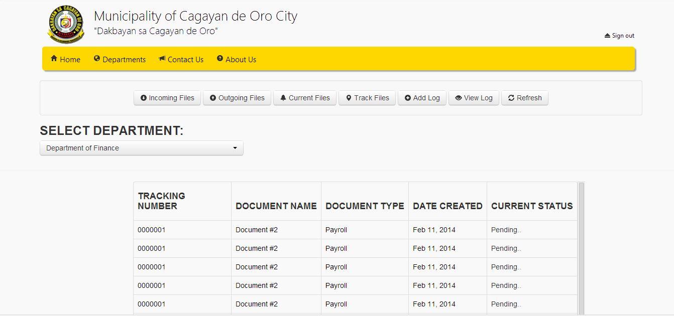 DOCUMENT TRACKING SYSTEM