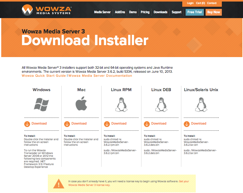 SETUP STREAMING SERVER WITH WOWZA