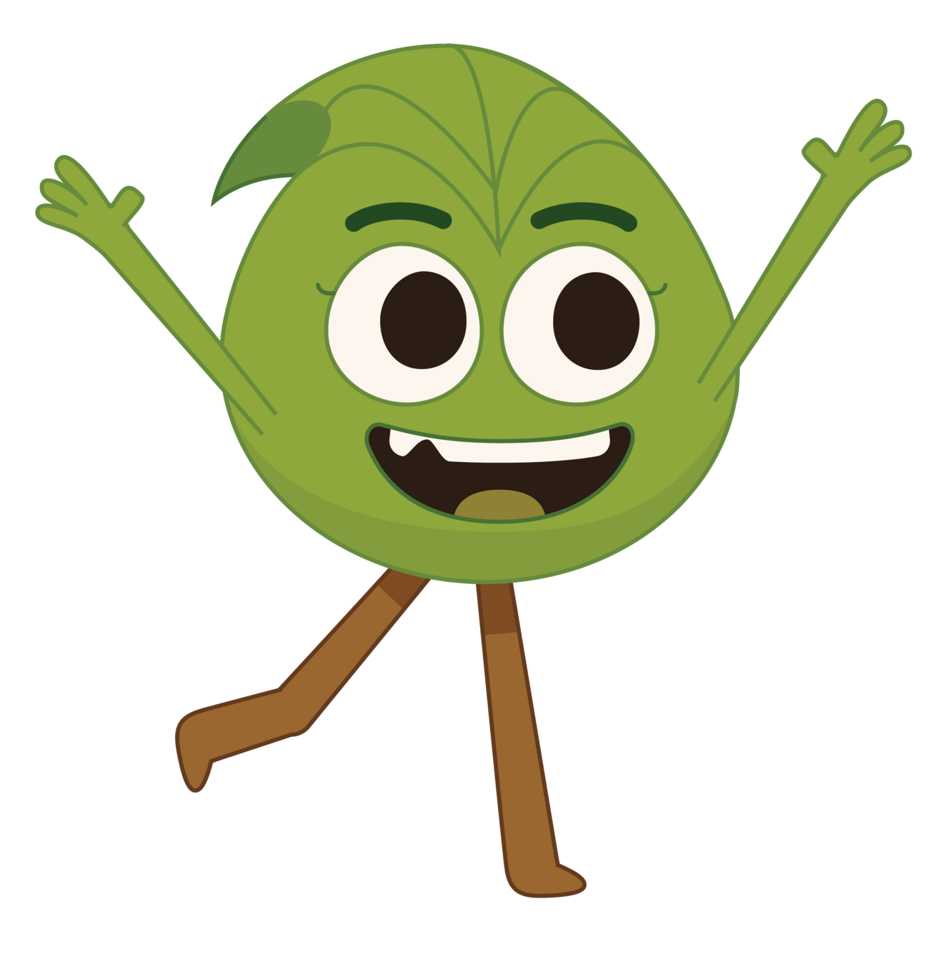 Tre with arms up