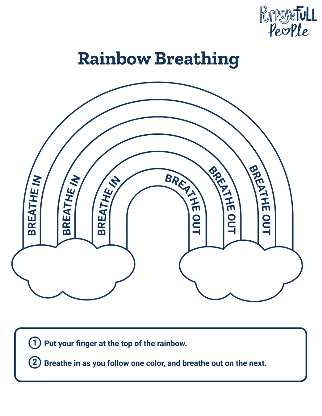 Rainbow breathing visual