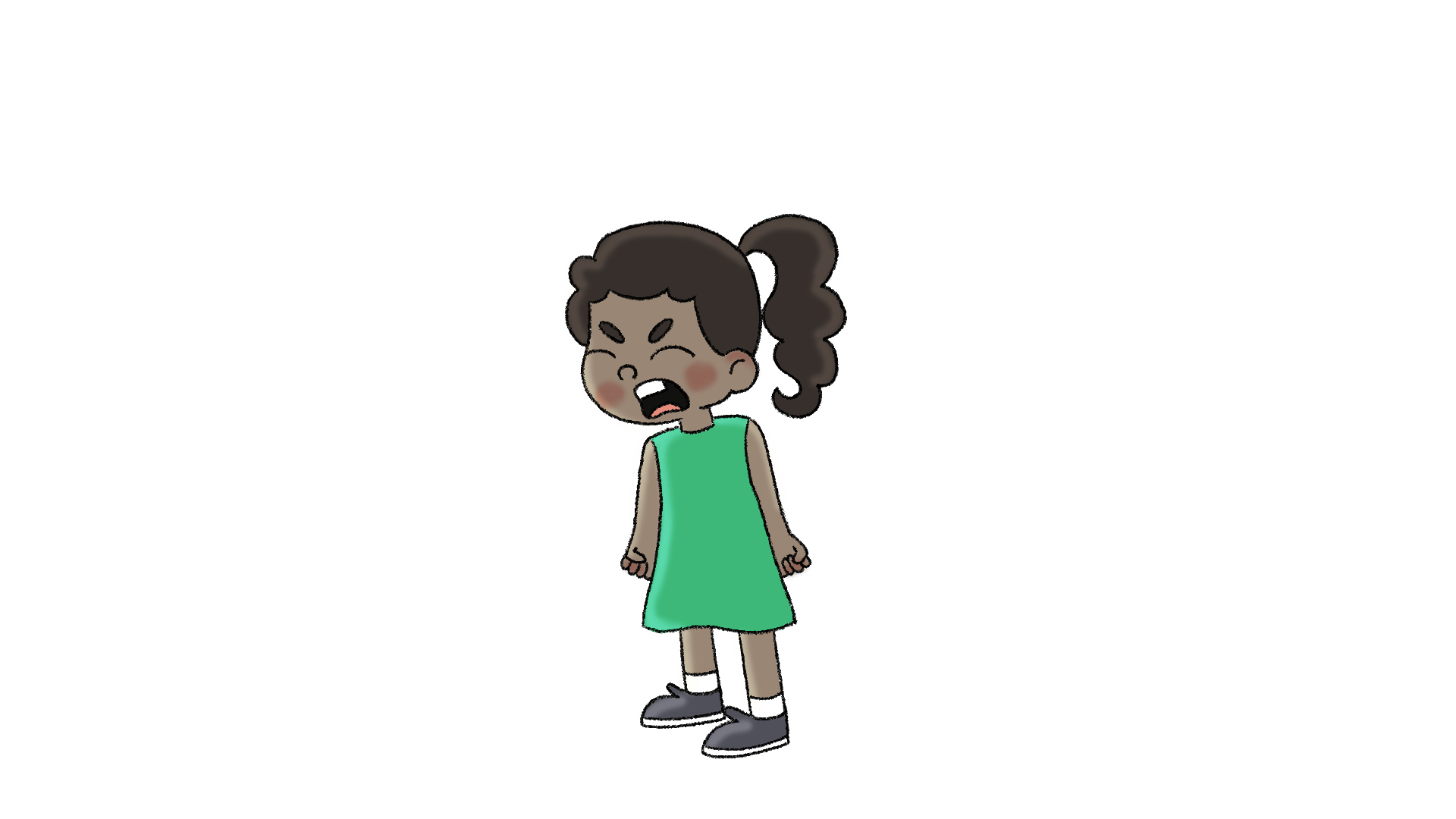girl screaming