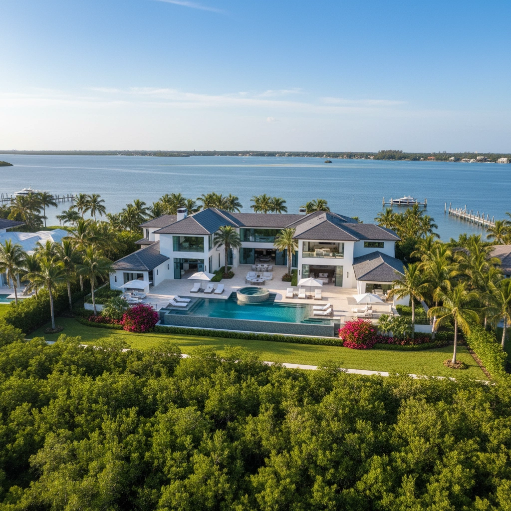 Minimalist kitchen with teal accents