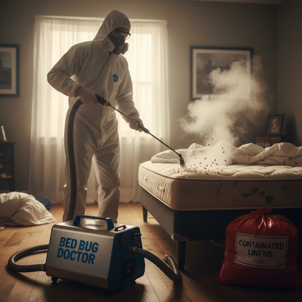 Scientific equipment representing specialized pest treatments