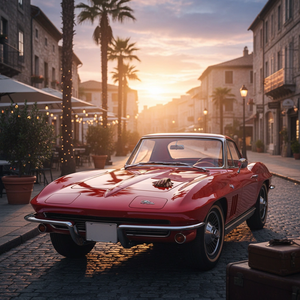 Classic car photography session