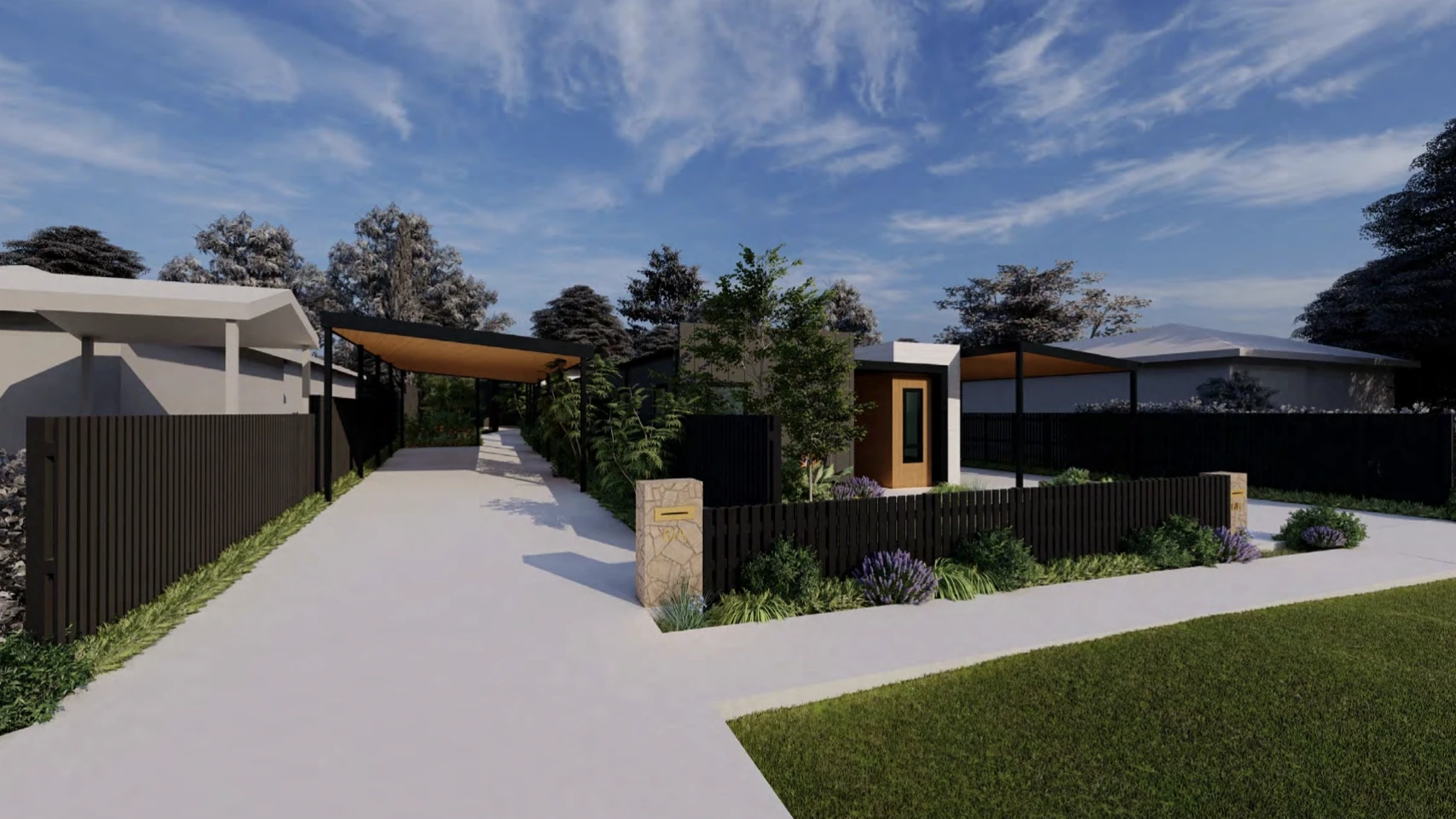 Modern accessible home interior with bright living space