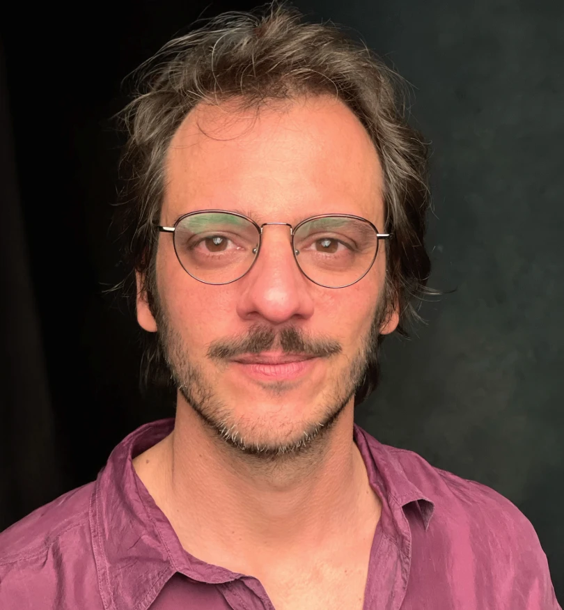 Portrait of the filmmaker on set