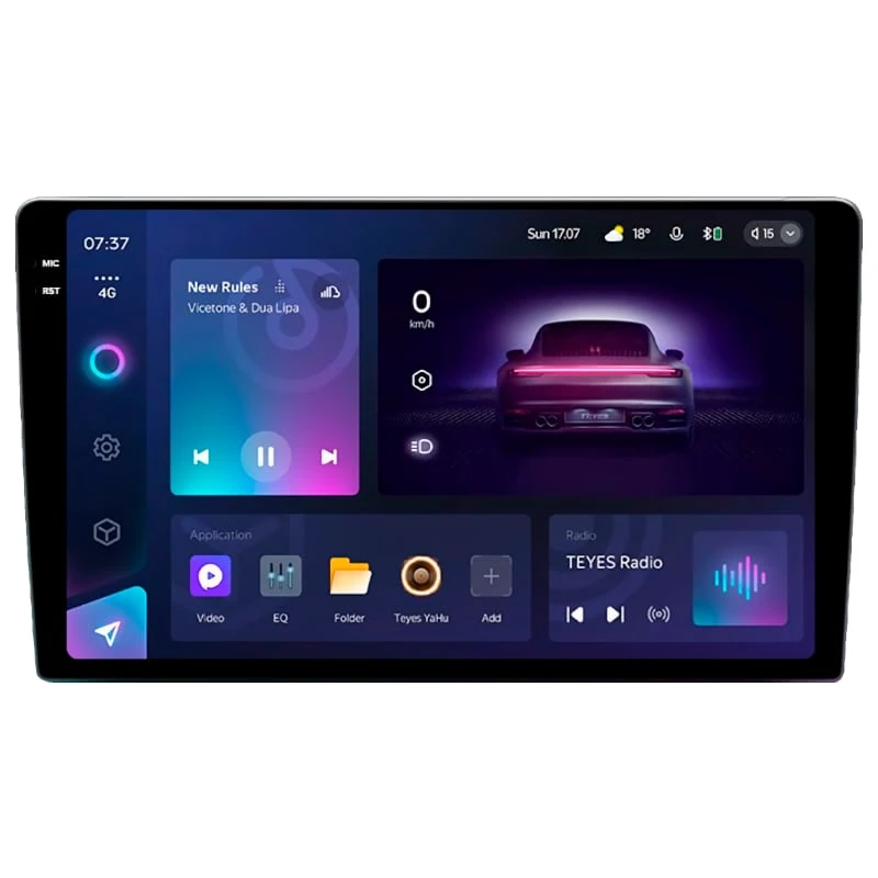 Teyes CC4 PRO Main Interface in Car Dashboard
