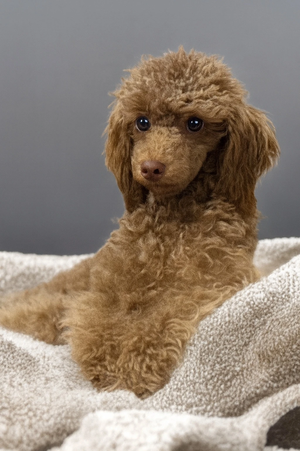 Golden Retriever puppy sitting in grass