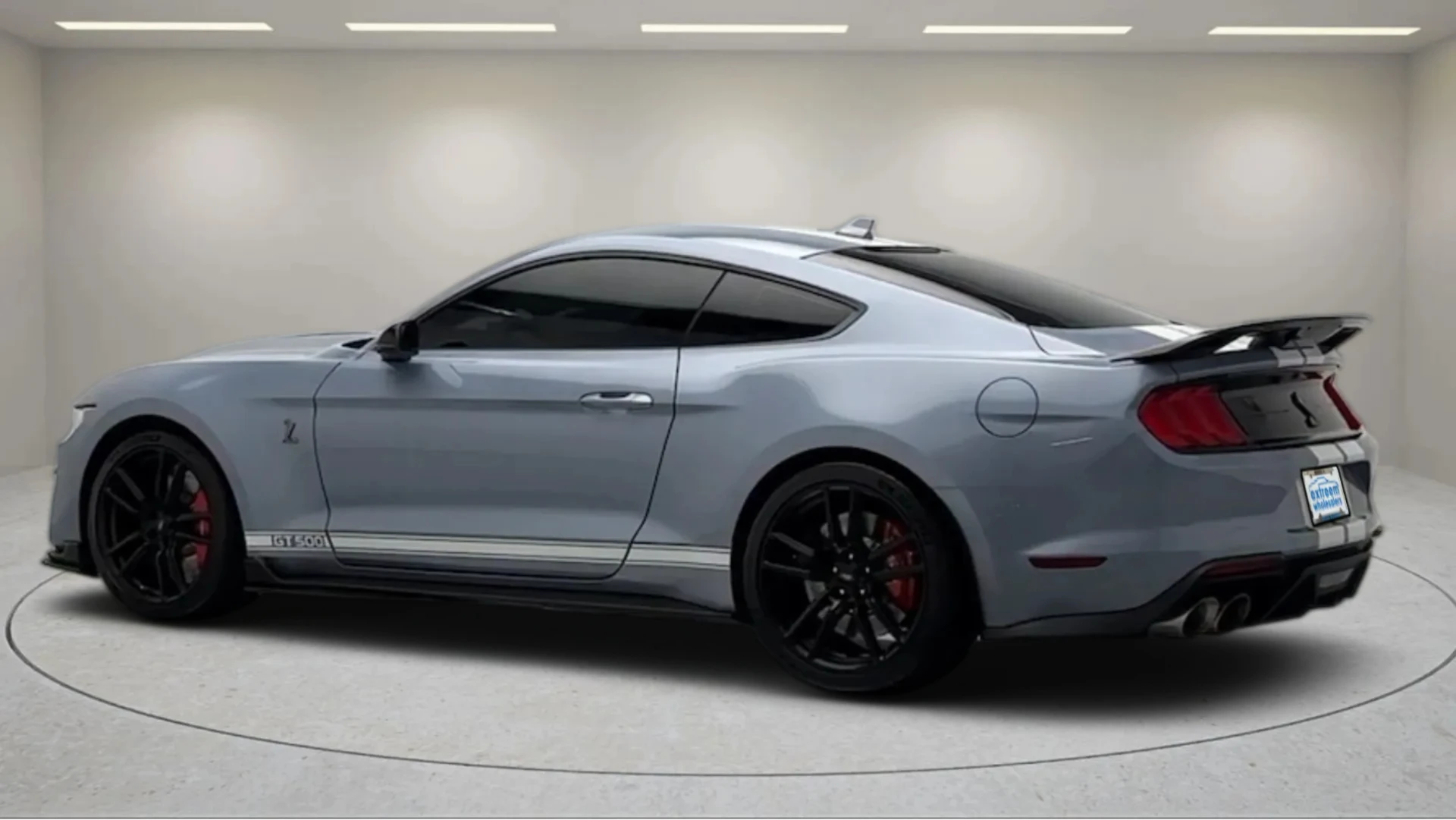 Sleek sports car side profile