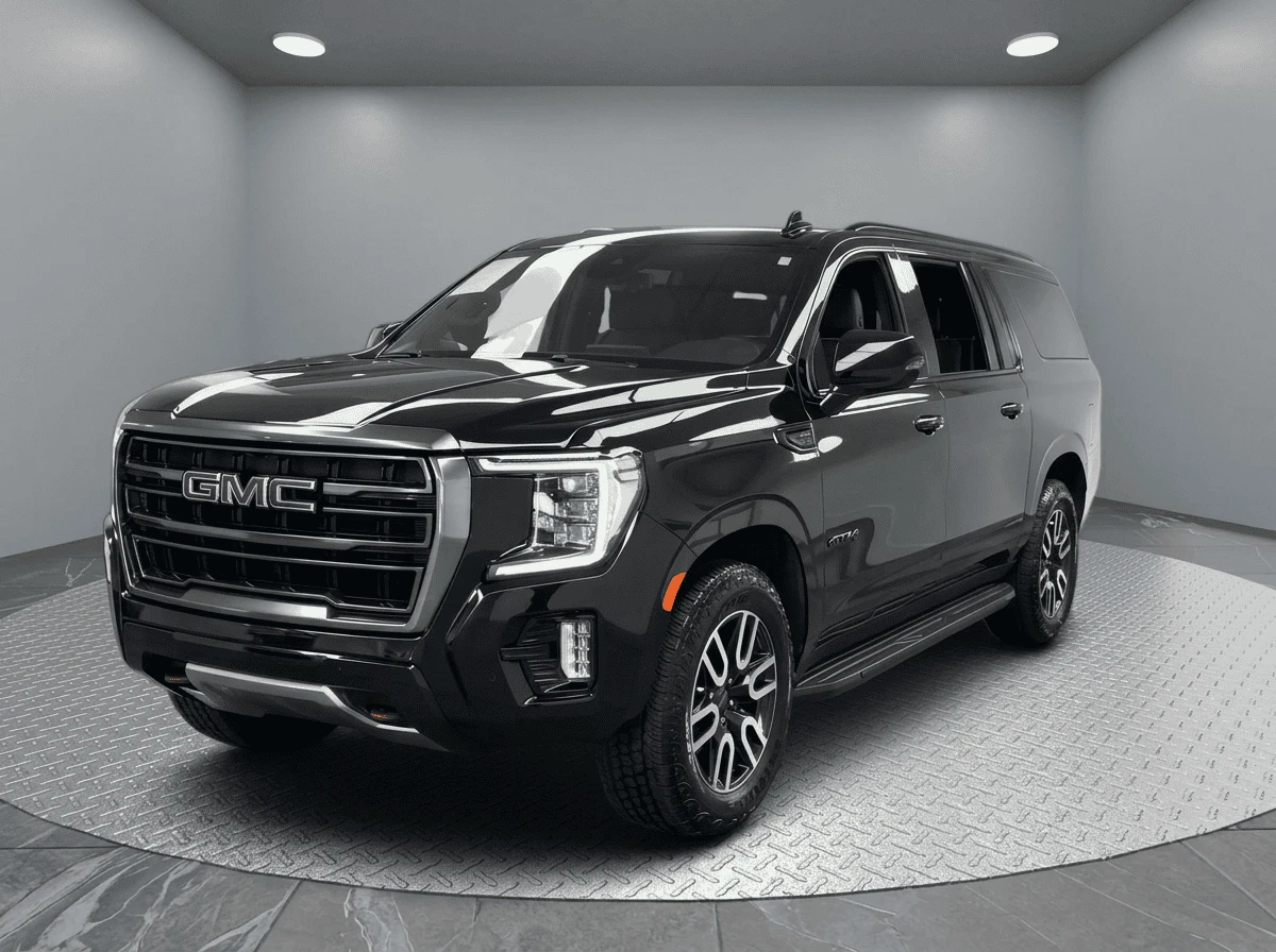 Premium luxury vehicle front view