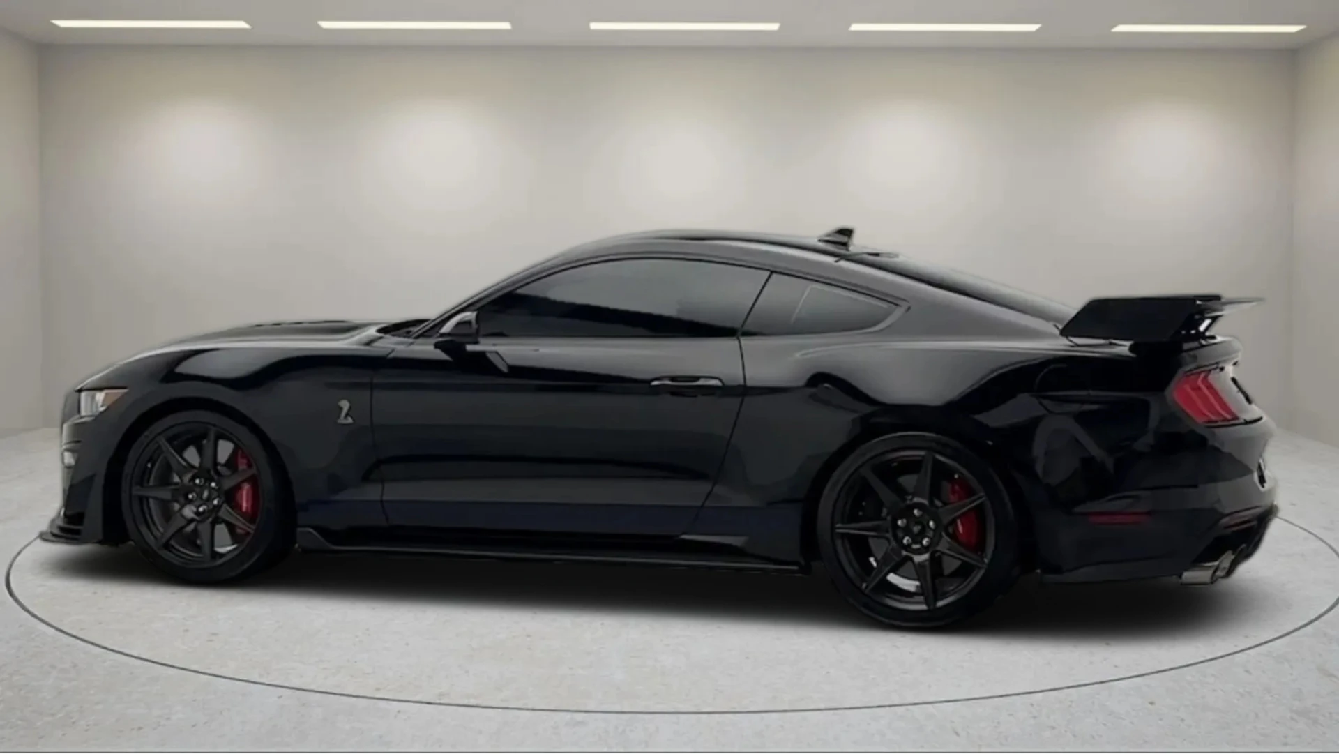 Sleek sports car side profile