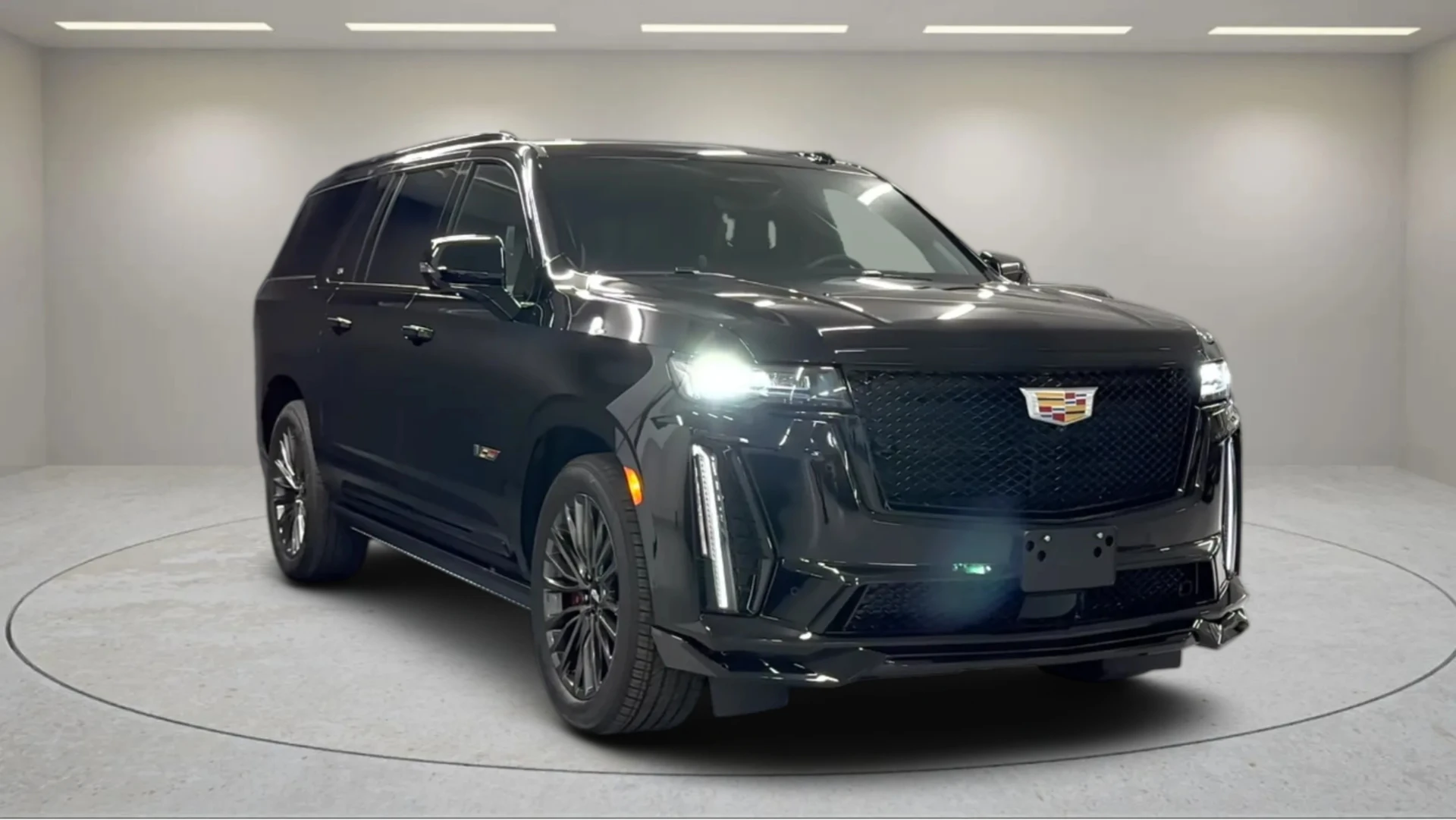 Premium luxury vehicle front view