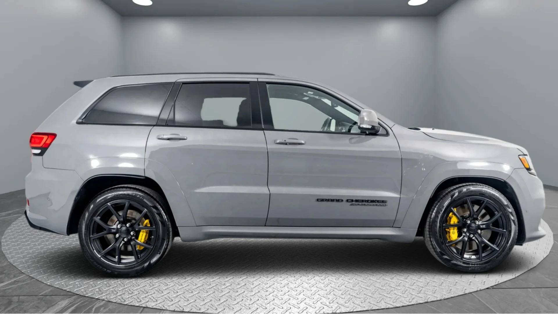 Sleek sports car side profile