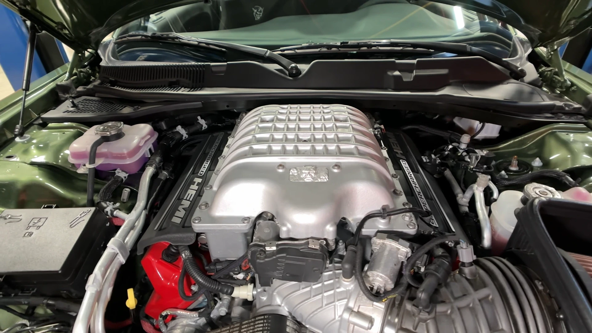 Panoramic view of the dealership showroom floor