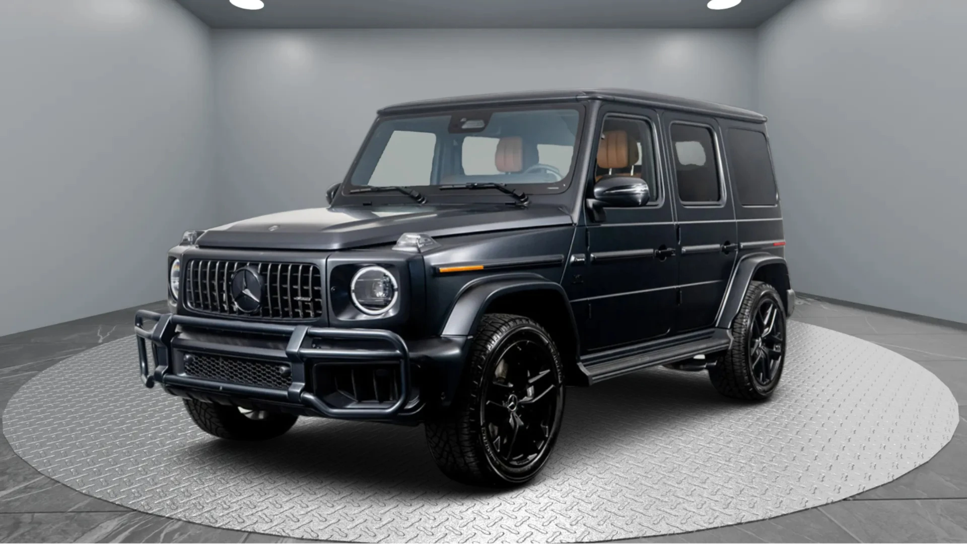 Premium luxury vehicle front view