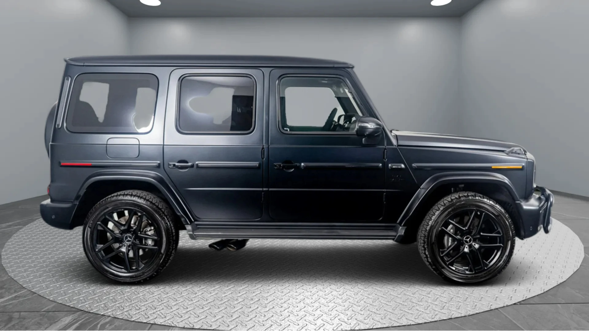 Sleek sports car side profile