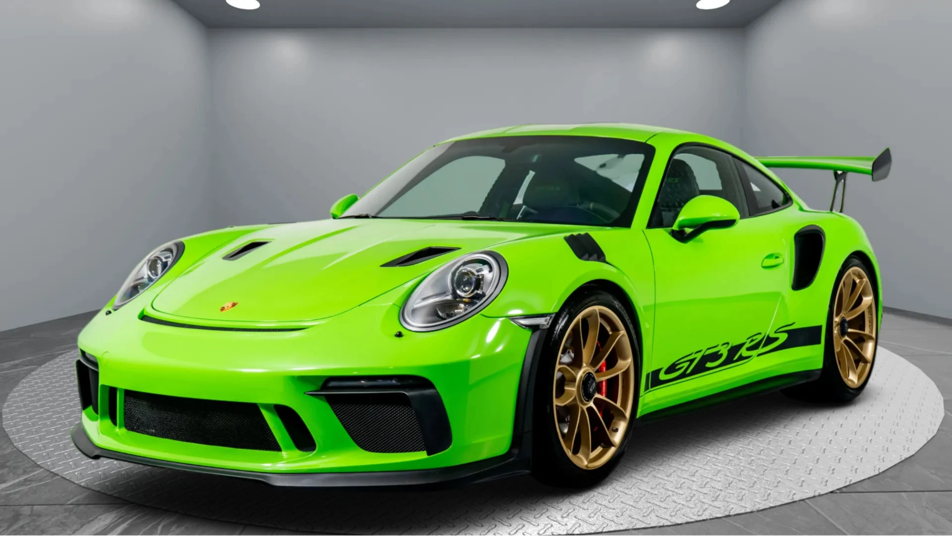 Premium luxury vehicle front view