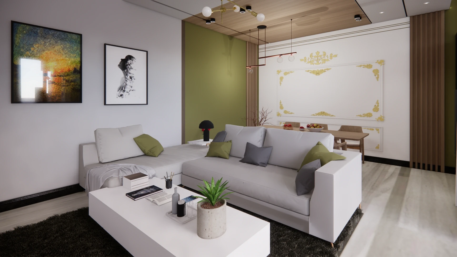 Modern architectural detail of ELG King property