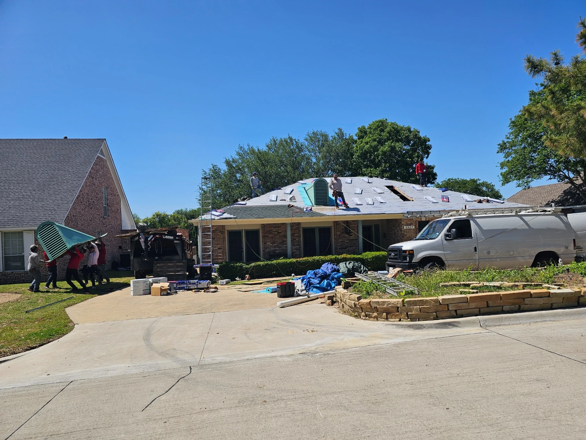 Our team collaborating on a digital project