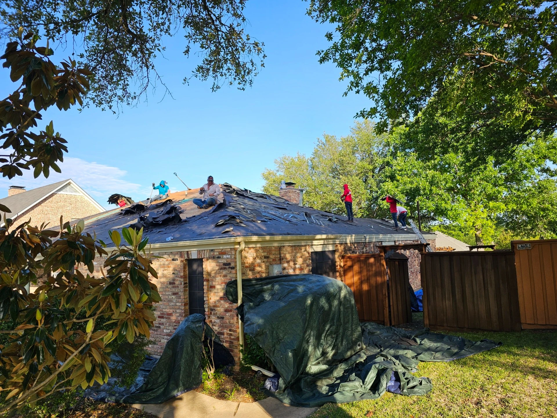 Our team collaborating on a design project