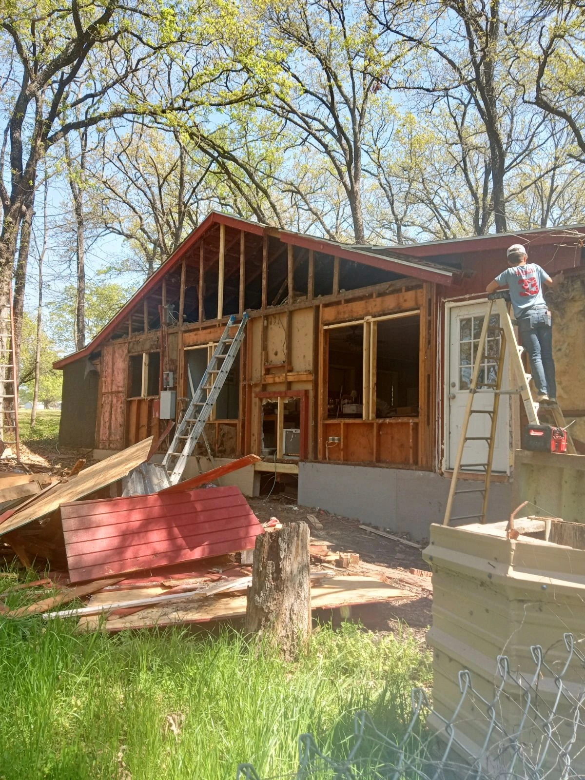 Anthony Jackson and team performing high-precision home restoration