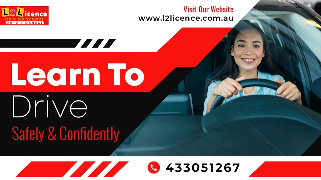 Student driver confidently navigating the road