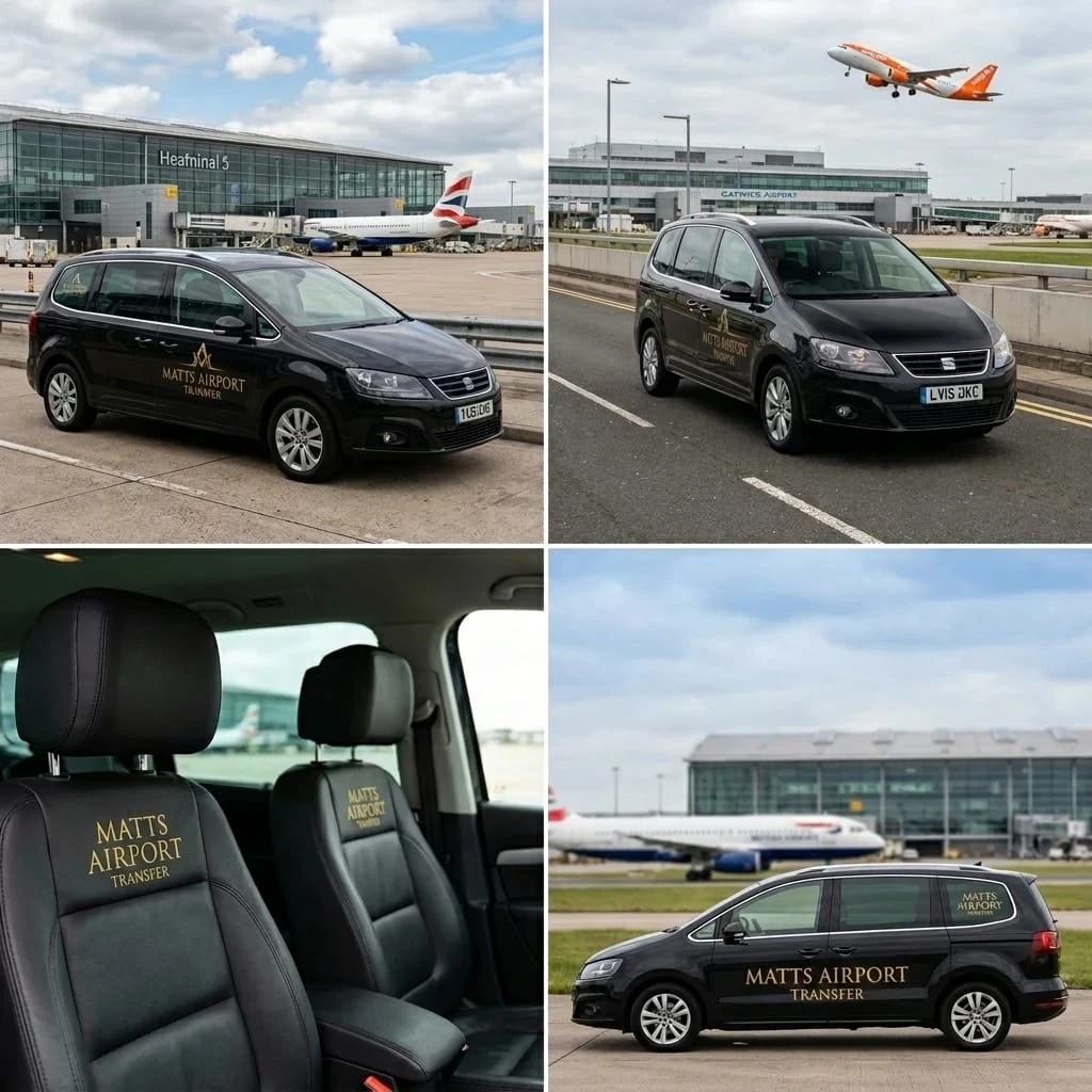 Professional airport transfer driver assisting with luggage
