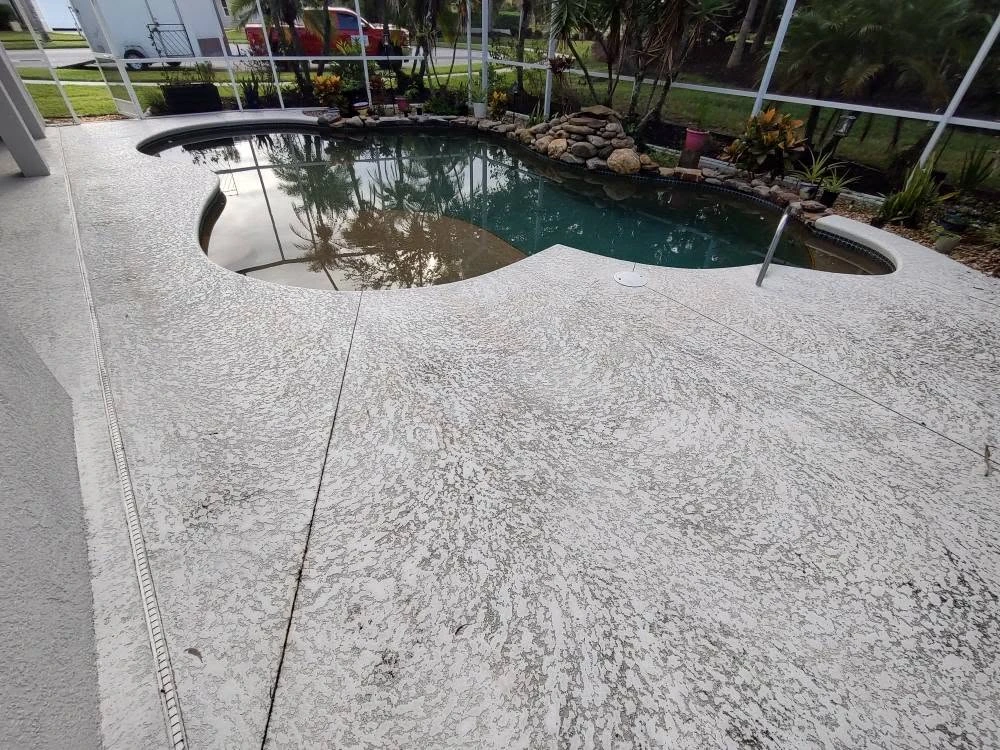 Restored Driveway in Palm Bay - Before