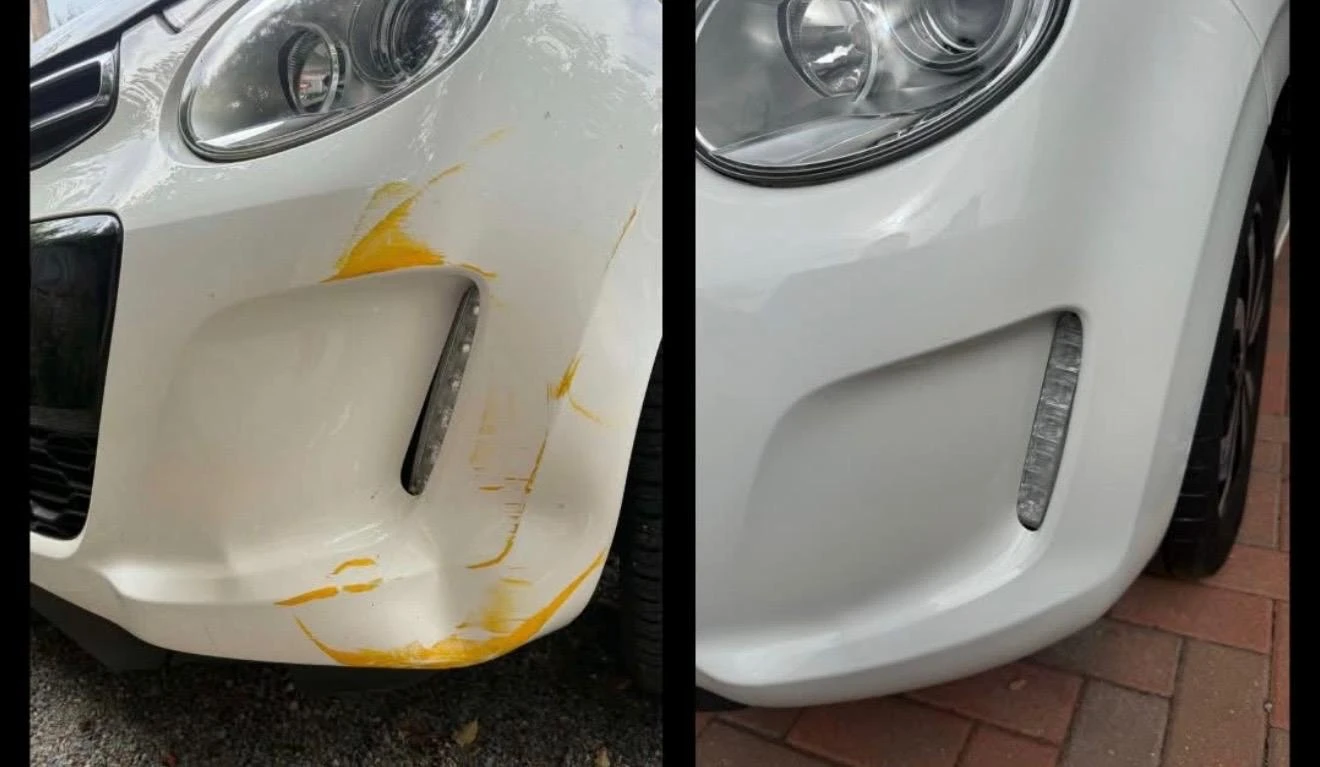 Polishing process for scratch removal