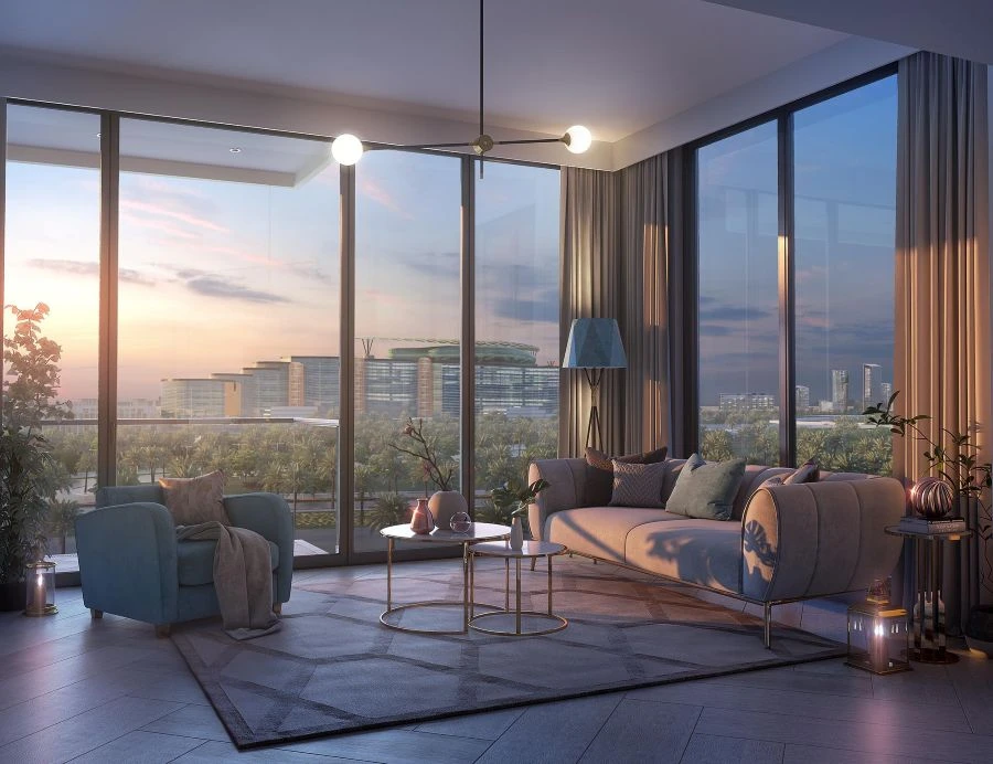 Azizi Riviera 2-Bedroom Apartment Interior