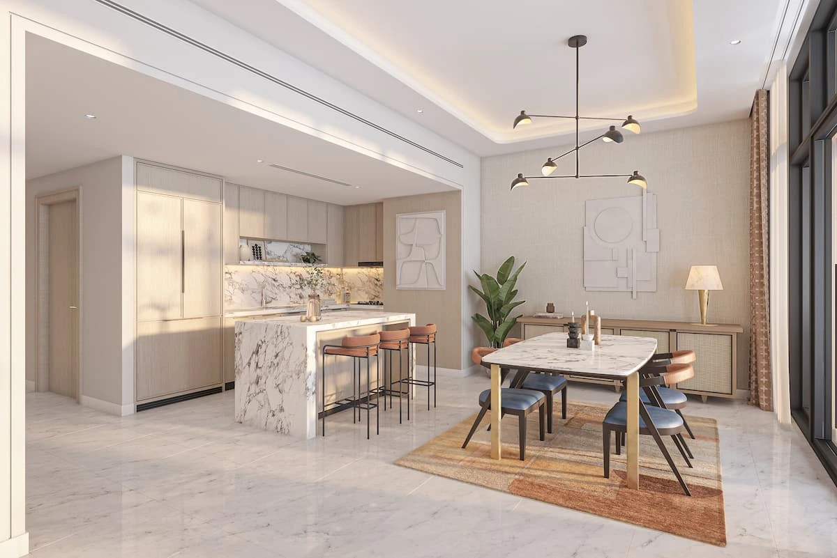 Al Jaddaf 2-Bedroom Apartment Interior