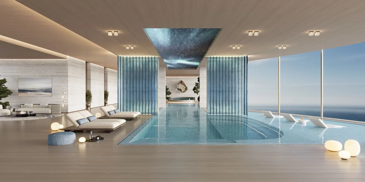 Residence with water feature