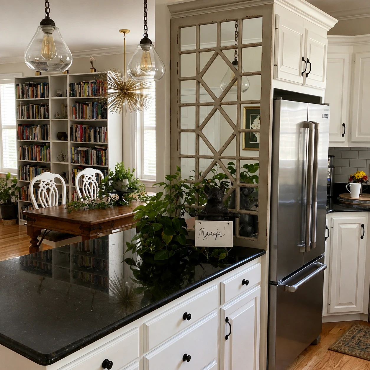Spacious interior design with soft brown tones
