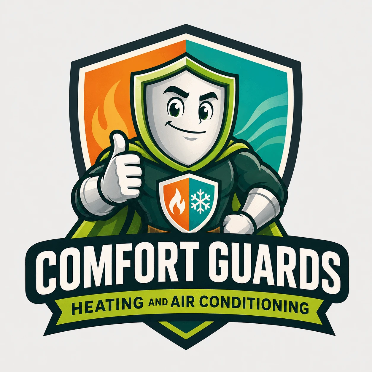 Comfort Guards Superhero Mascot
