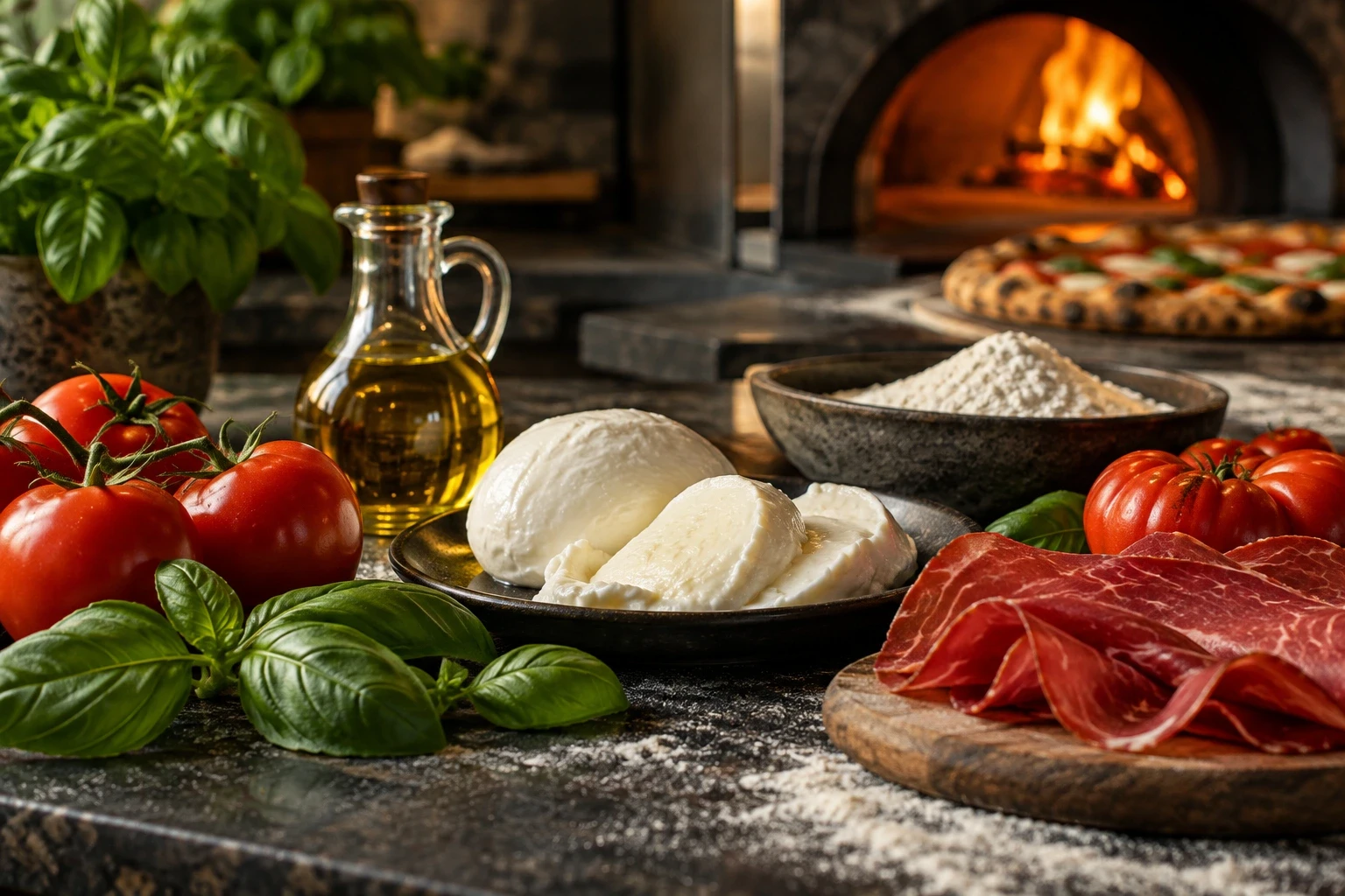 Ingrédients frais italiens