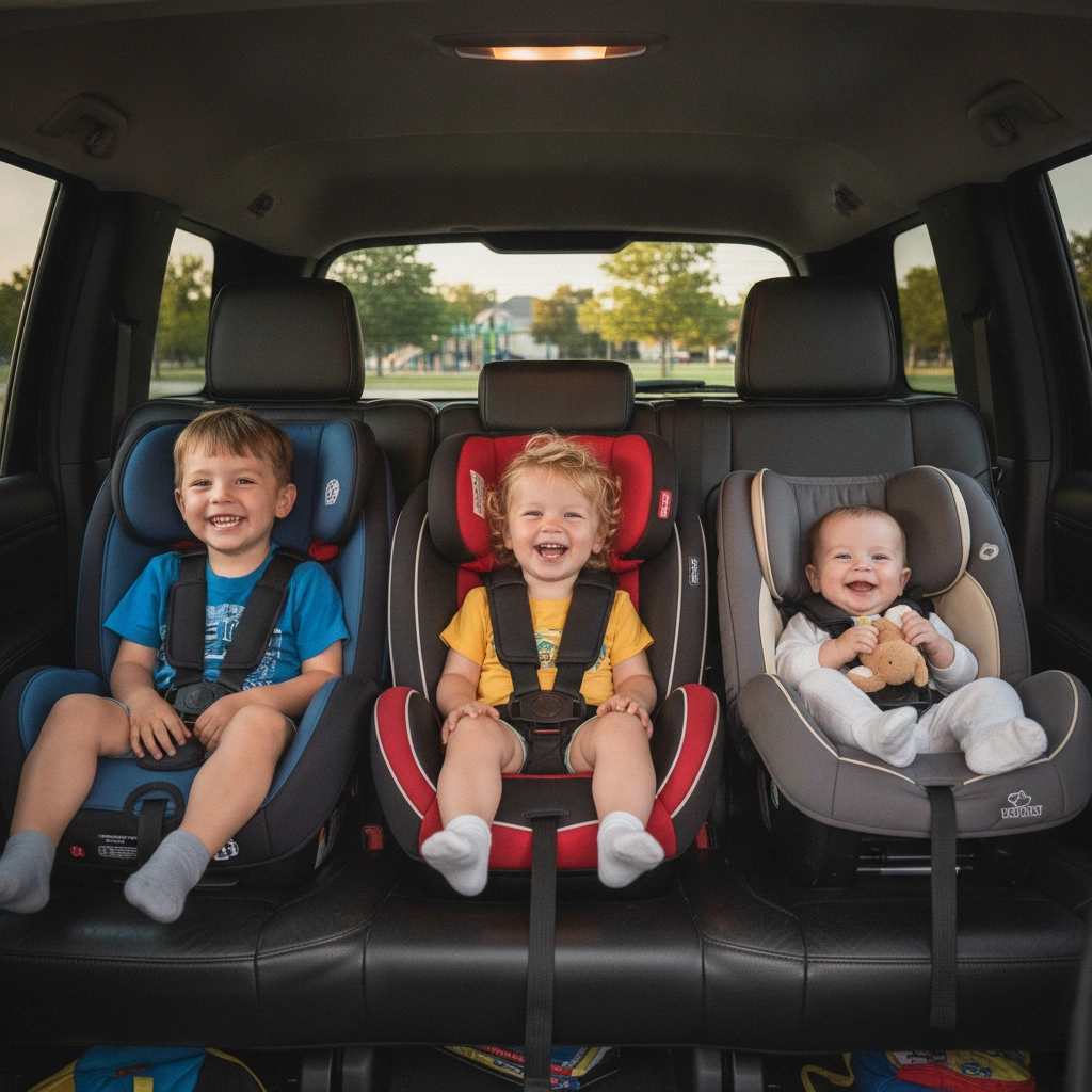 Luxury black SUV in a professional city environment representing premium black car and limo service