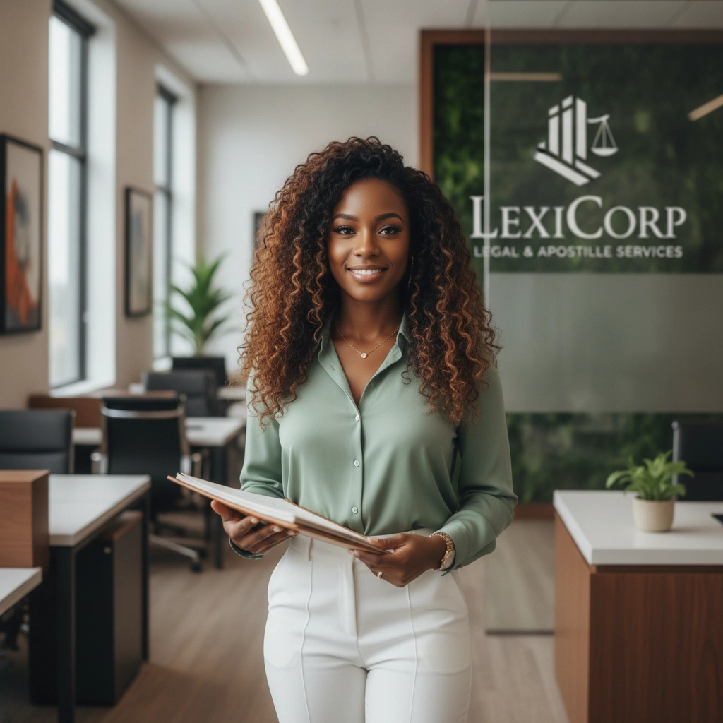 Professional reviewing legal documents for accuracy