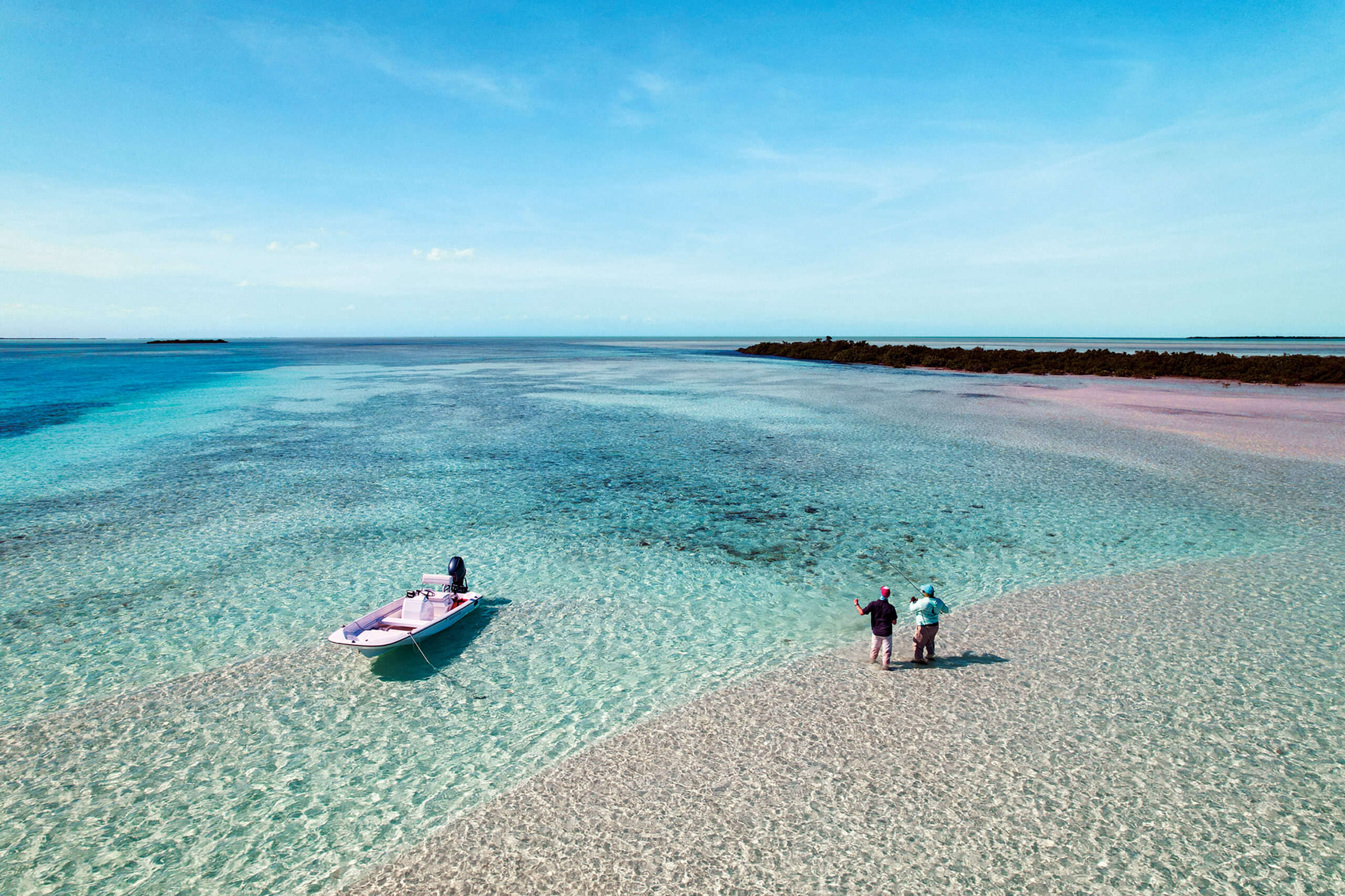 Miles and miles of white-sand flats to wade and not another angler or skiff in sight.